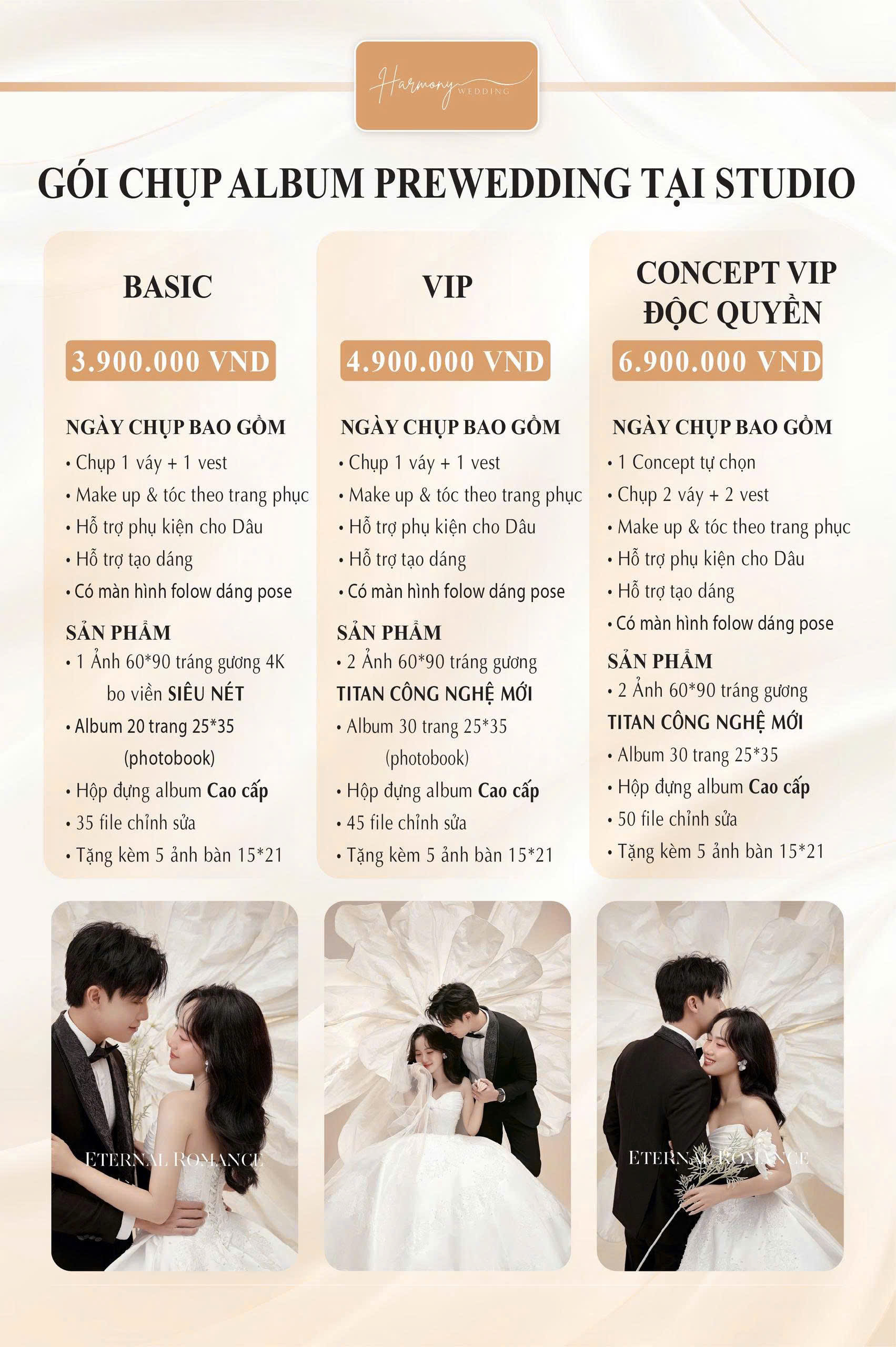 Bảng giá dịch vụ Harmony Wedding - Trang 5