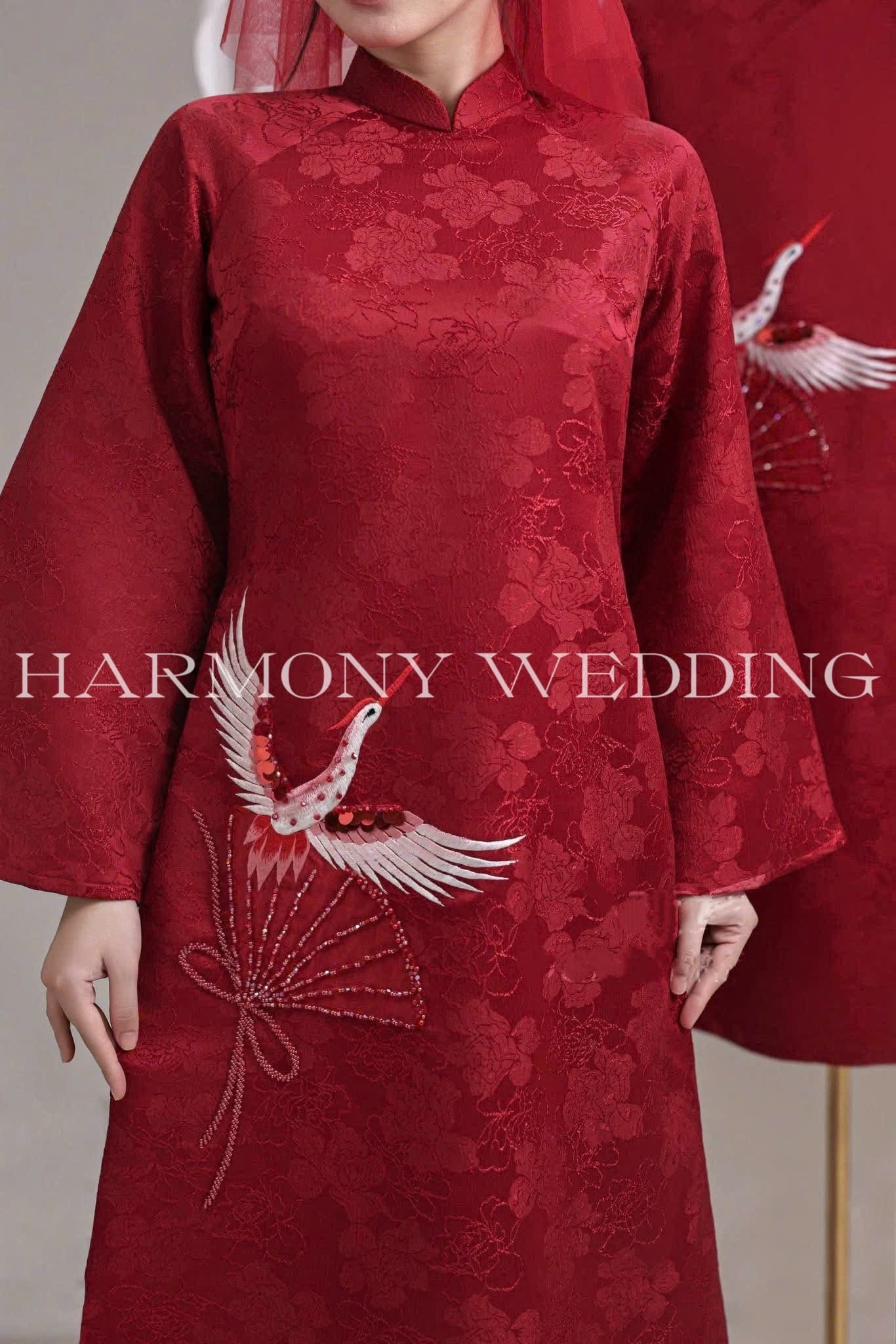 Mẫu áo dài thiết kế cao cấp Harmony Wedding - Hình 2