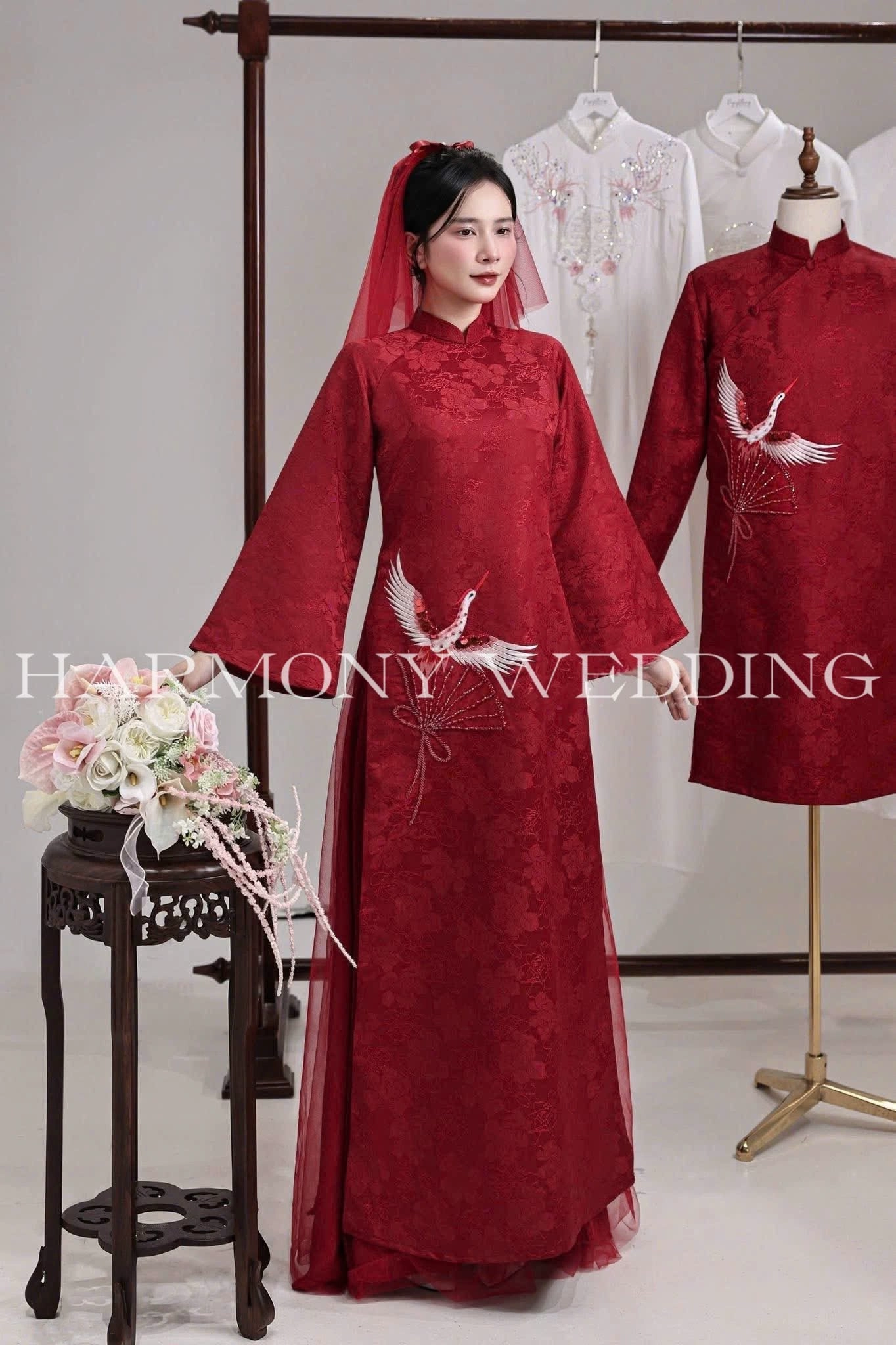 Mẫu váy thiết kế Harmony Wedding - Áo Dài Thêu Tay