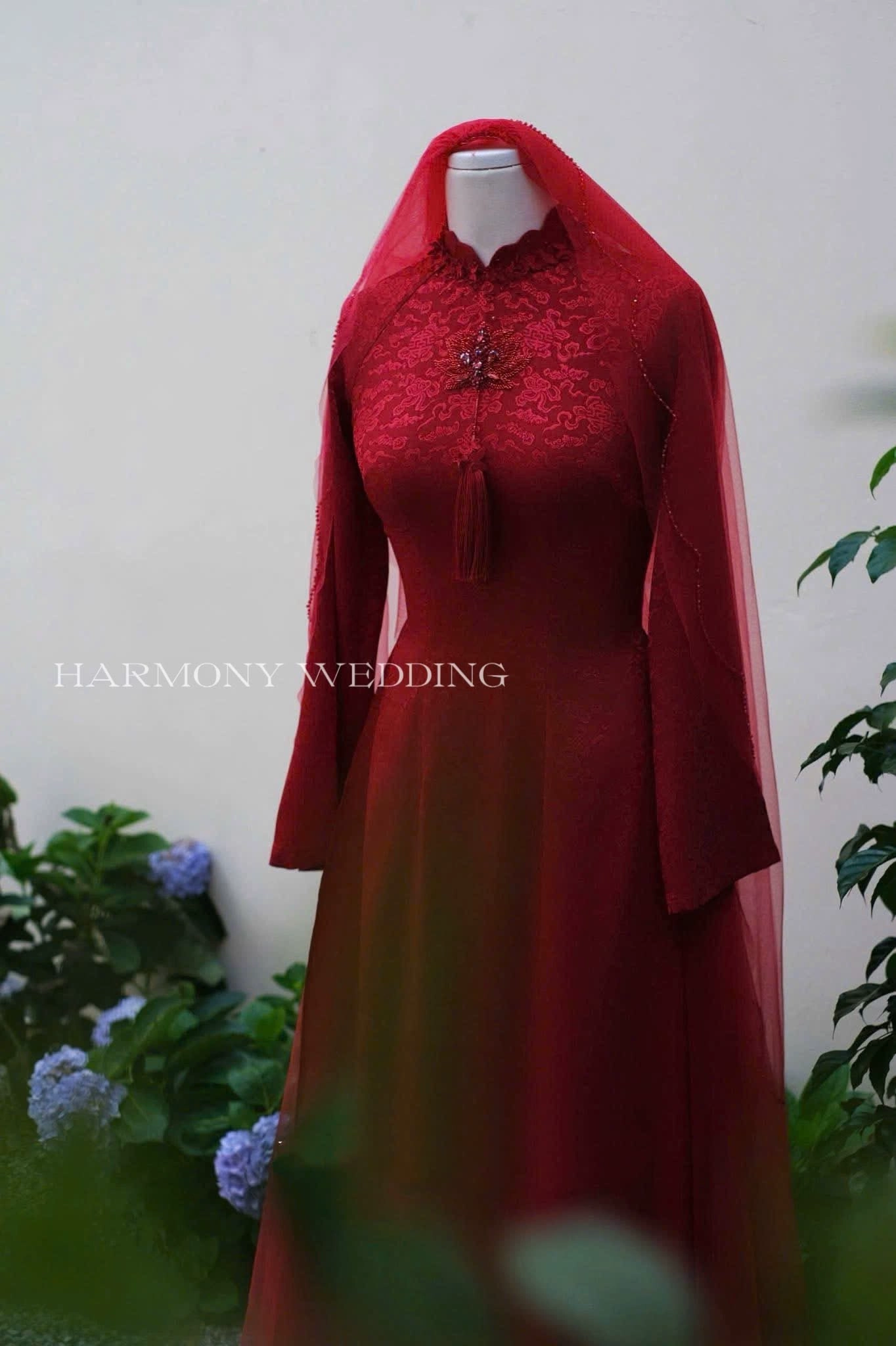 Mẫu áo dài thiết kế cao cấp Harmony Wedding - Hình 5