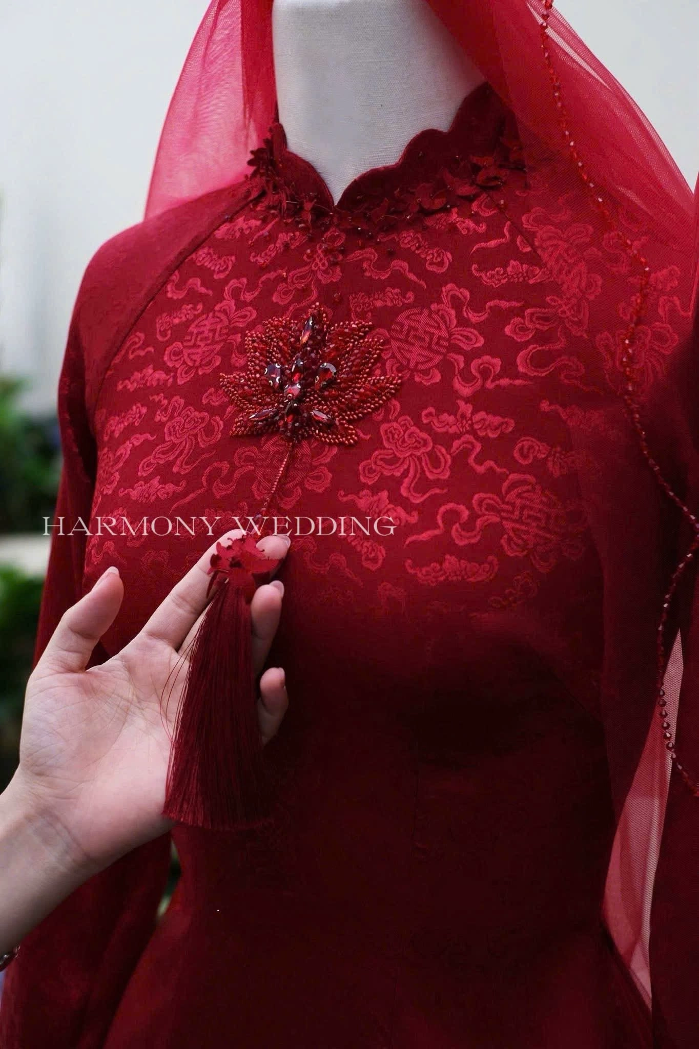 Mẫu áo dài thiết kế cao cấp Harmony Wedding - Hình 6