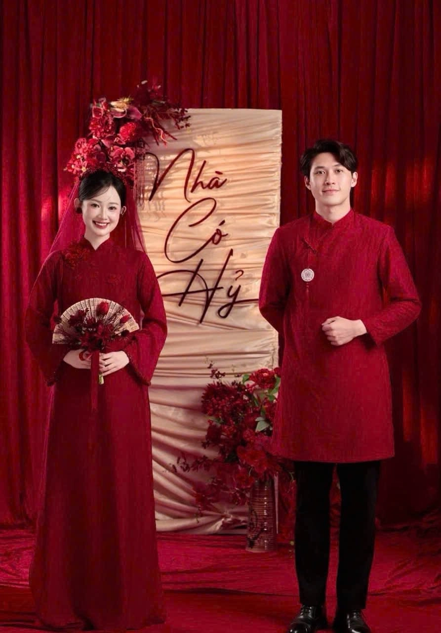 Mẫu áo dài thiết kế cao cấp Harmony Wedding - Hình 9