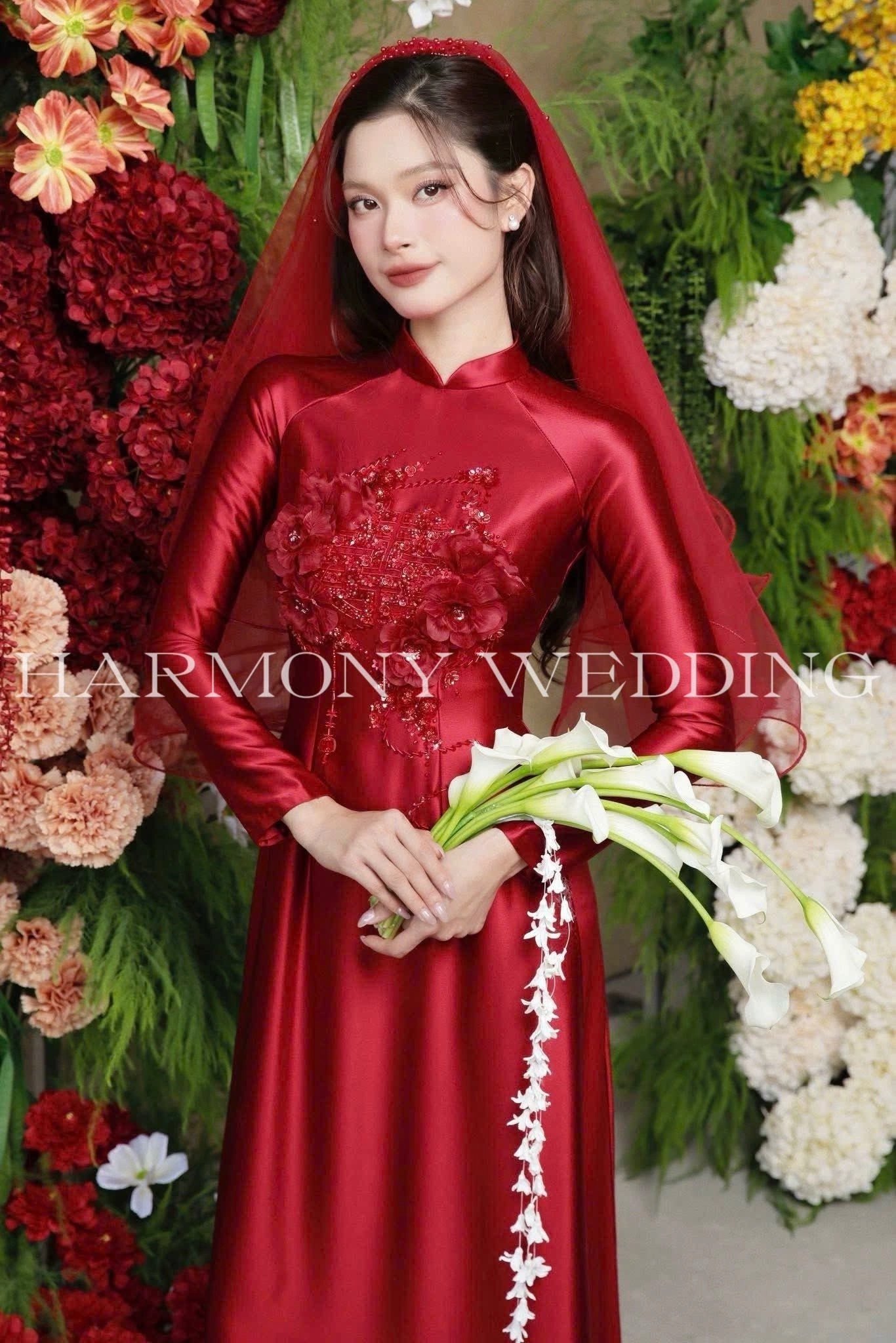 Mẫu áo dài thiết kế cao cấp Harmony Wedding - Hình 11