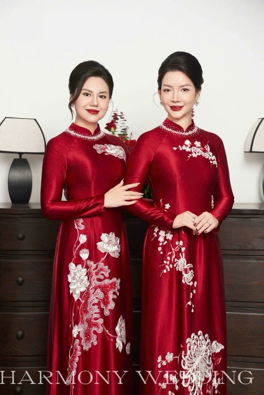 Mẫu áo dài thiết kế cao cấp Harmony Wedding - Hình 17
