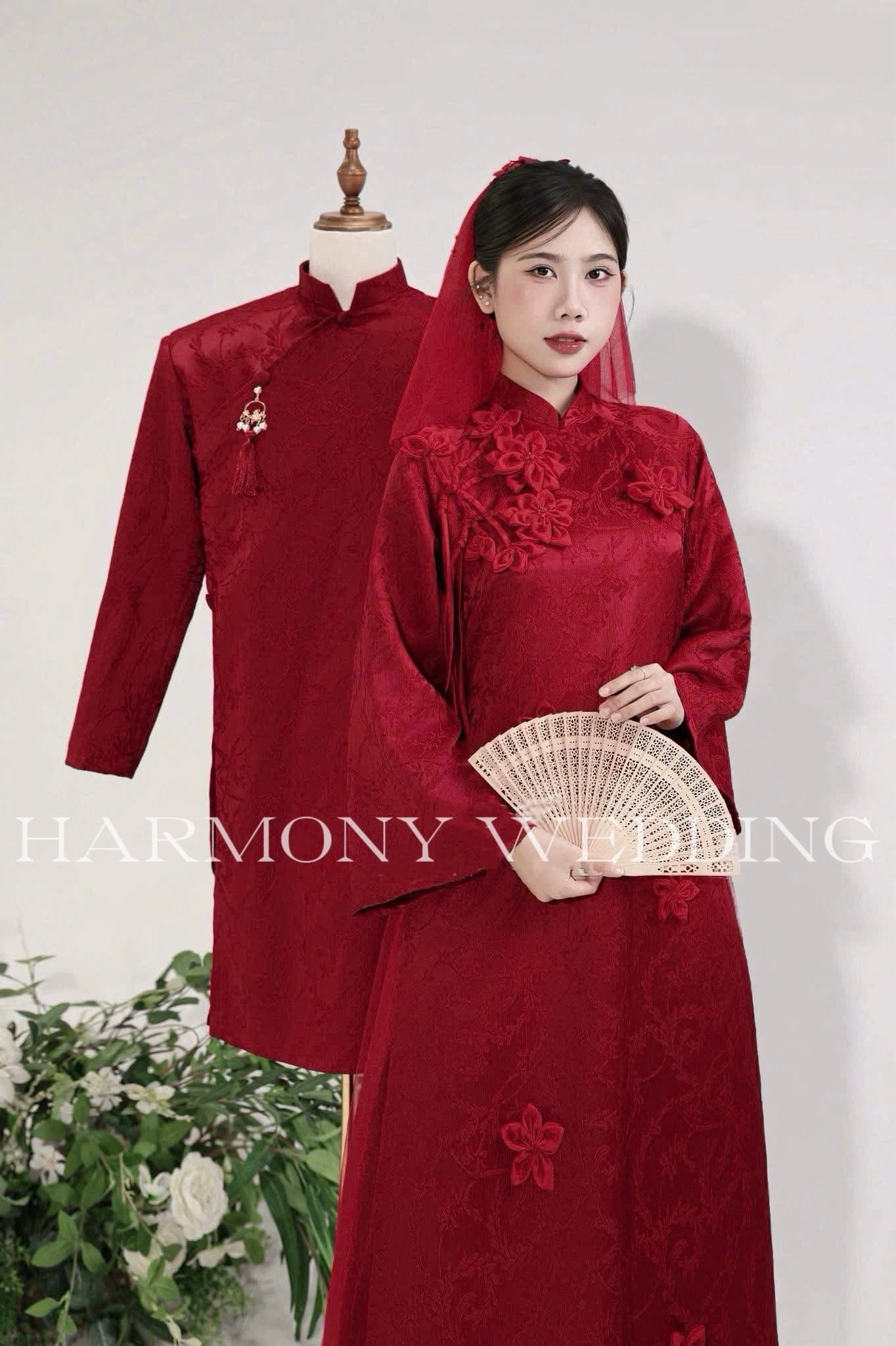 Mẫu áo dài thiết kế cao cấp Harmony Wedding - Hình 18
