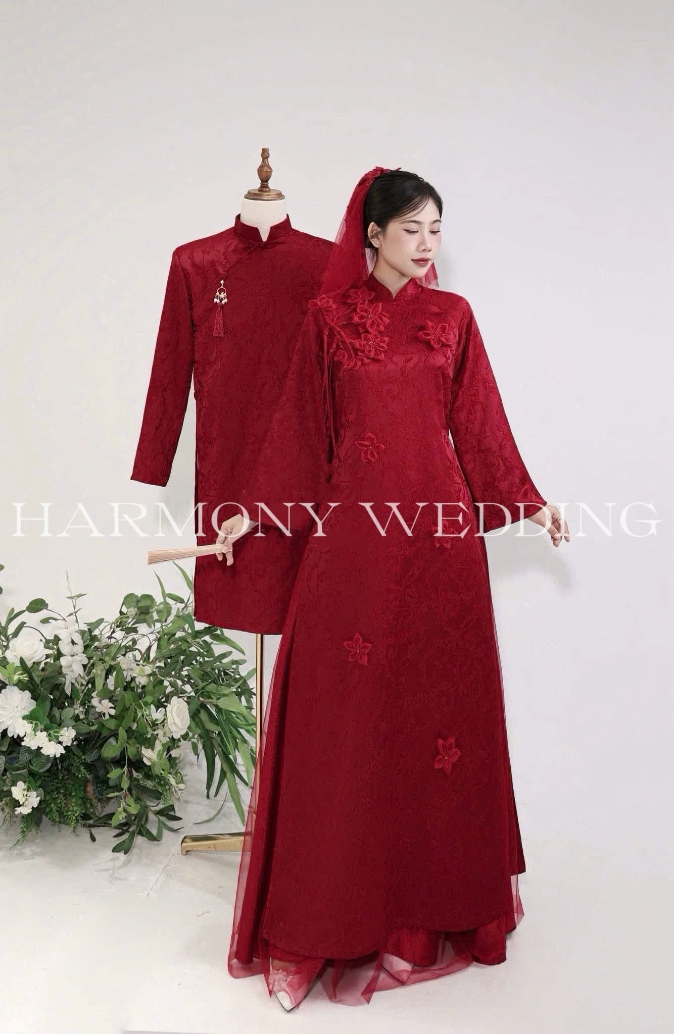 Mẫu áo dài thiết kế cao cấp Harmony Wedding - Hình 19