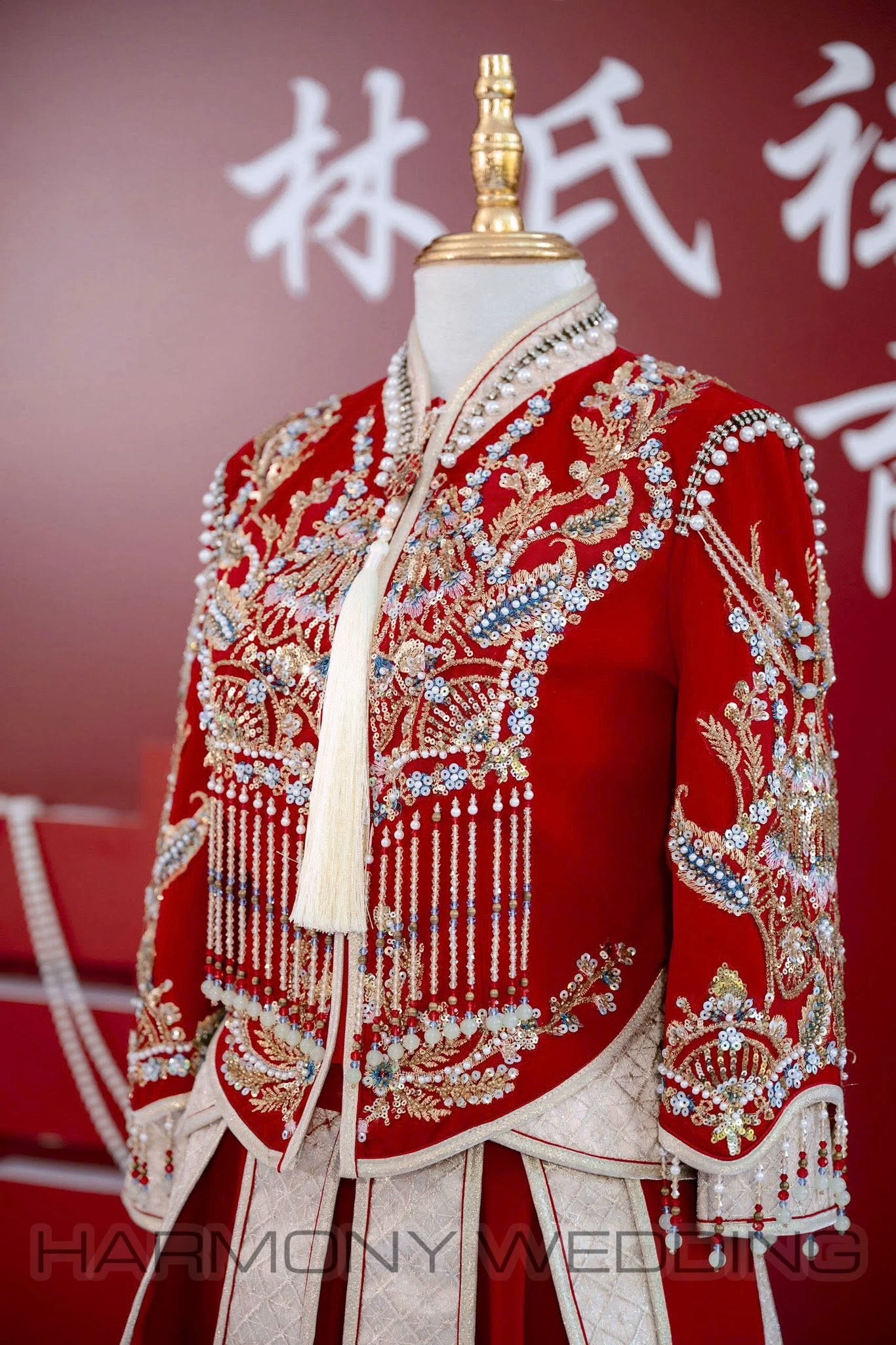 Mẫu áo dài thiết kế cao cấp Harmony Wedding - Hình 21
