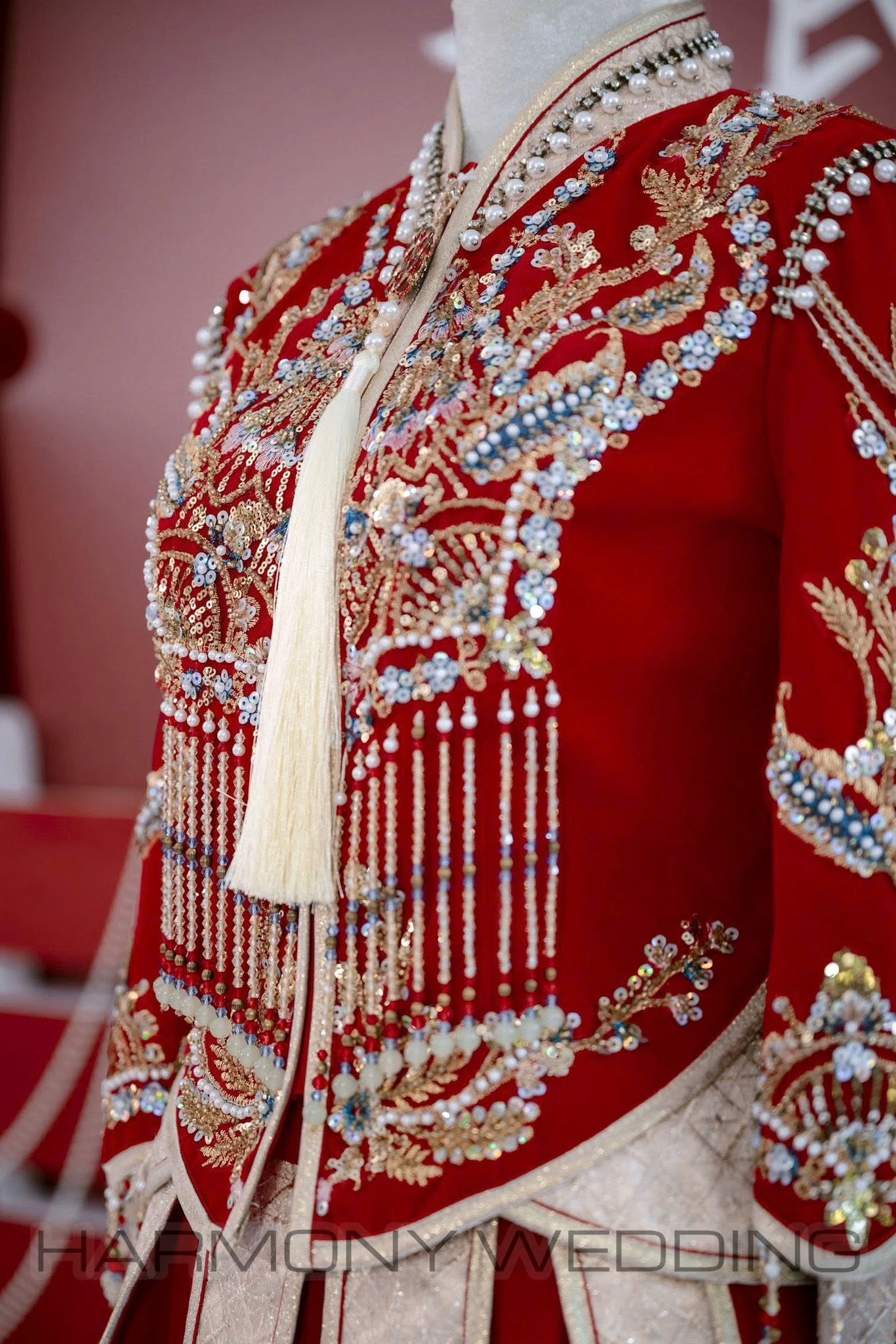 Mẫu áo dài thiết kế cao cấp Harmony Wedding - Hình 22