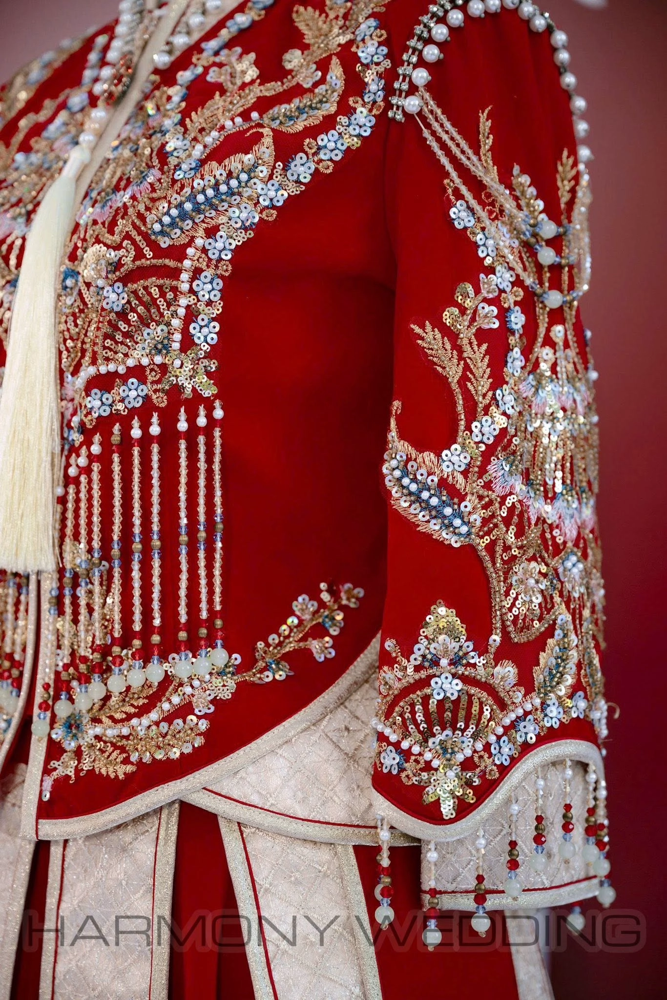 Mẫu áo dài thiết kế cao cấp Harmony Wedding - Hình 23