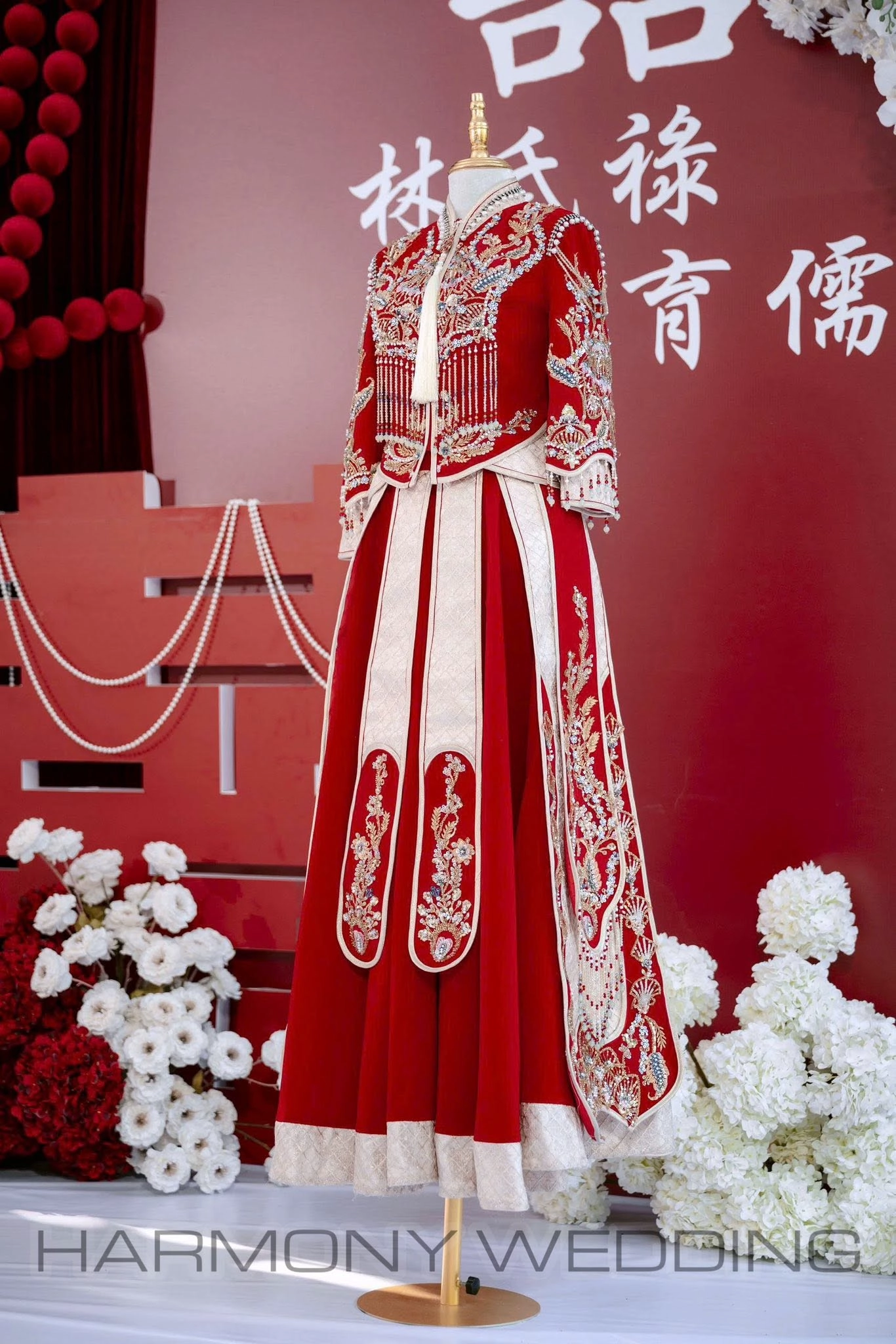 Mẫu áo dài thiết kế cao cấp Harmony Wedding - Hình 24